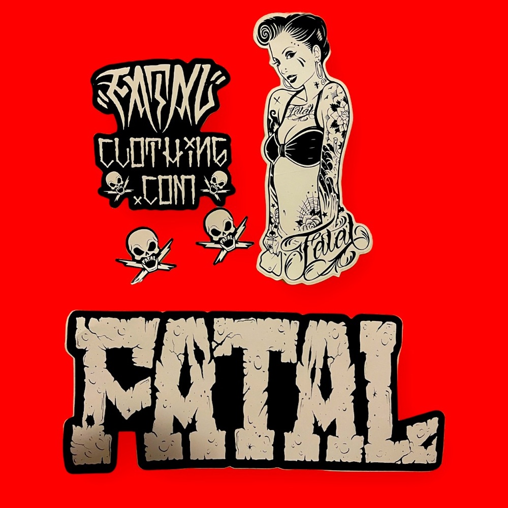 - Fatal stickers 5 pack
